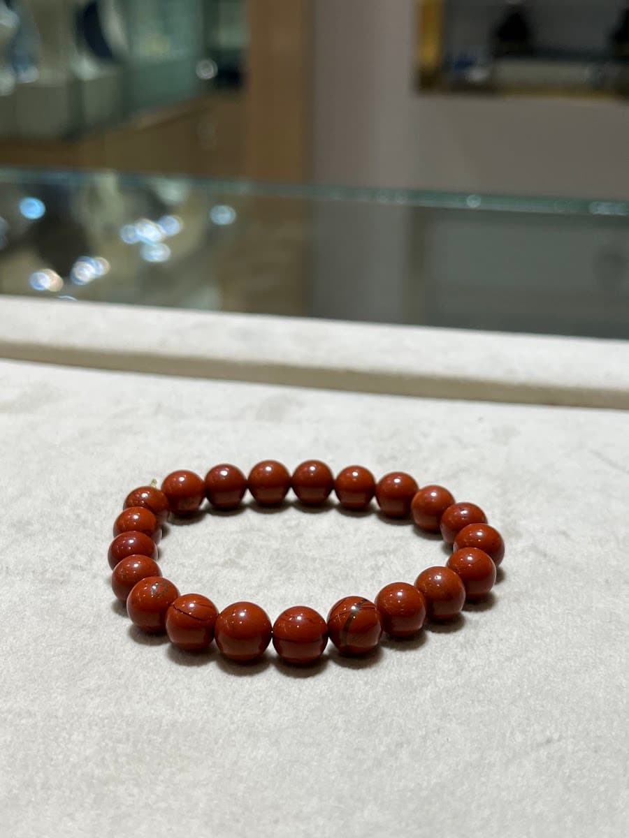 Bracelet en jaspe rouge