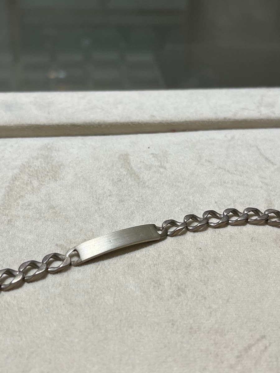 Bracelet d'identification en argent