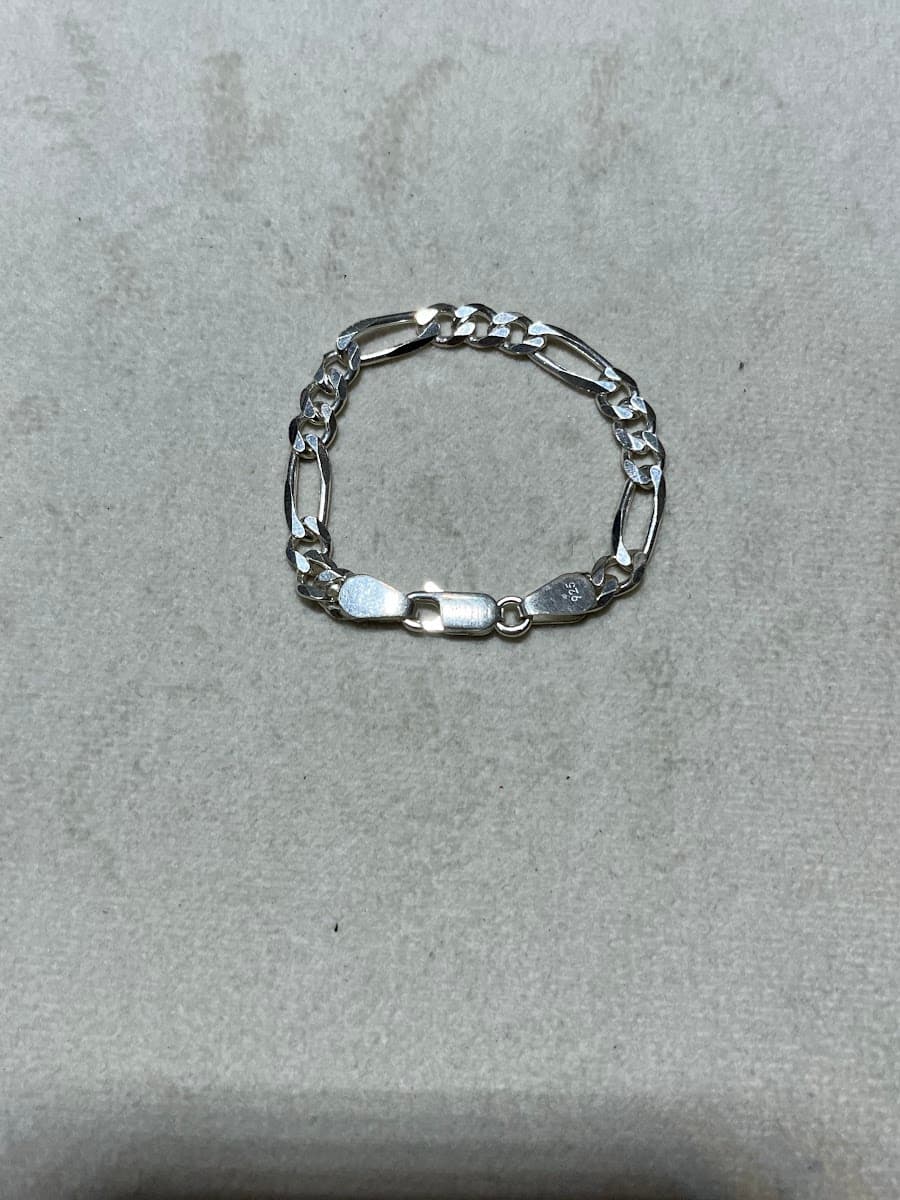 Bracelet Figaro en argent 925