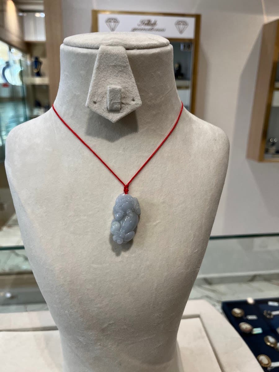 Collier Pendentif Topaze Bleue