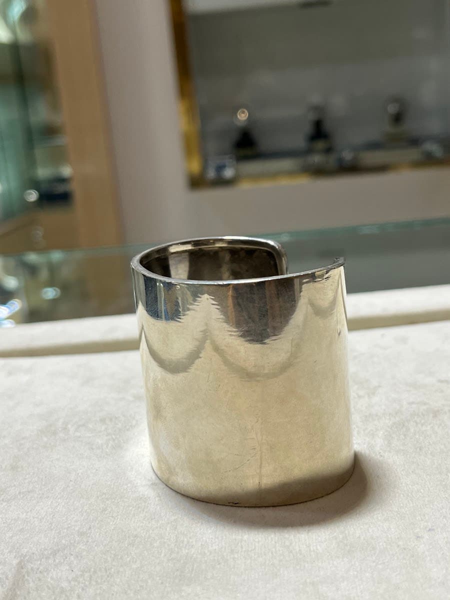 Bracelet manchette en argent