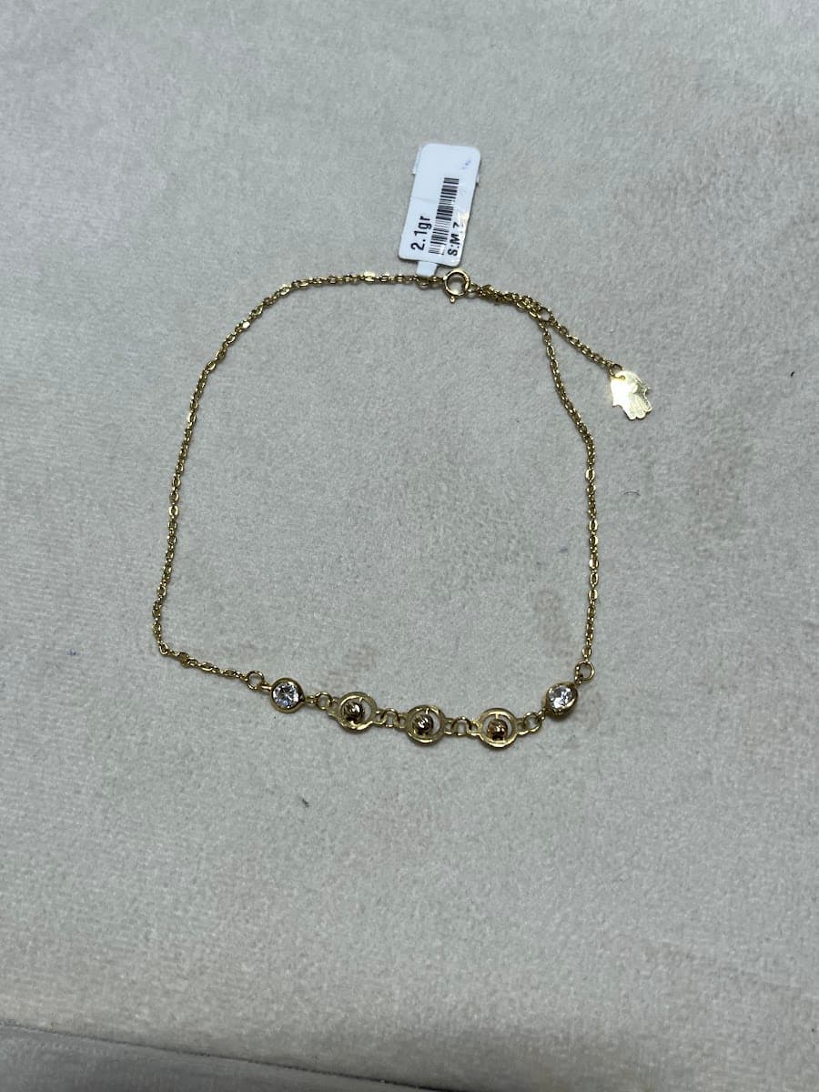 Bracelet en or avec pierres