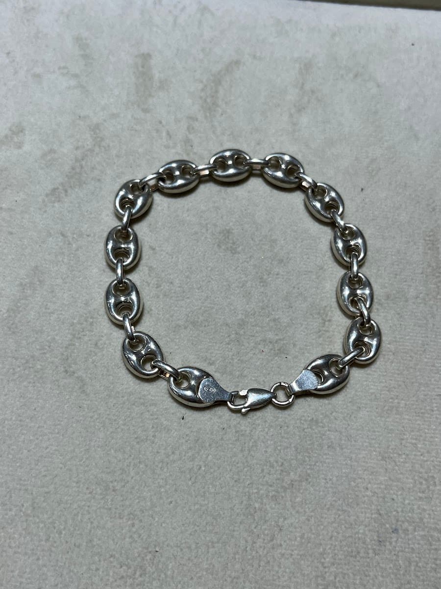 Bracelet Chaîne Marine en Argent Sterling