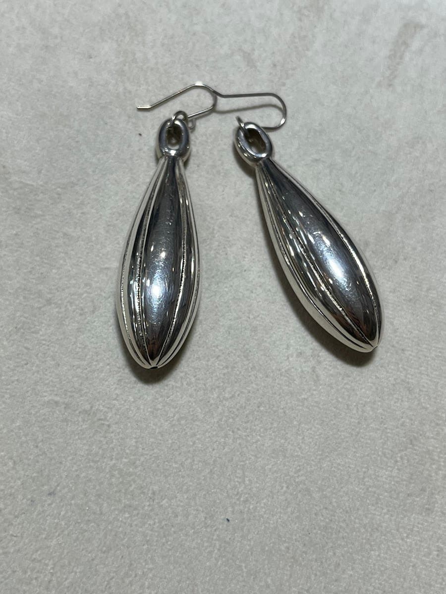 Boucles d'oreilles pendantes en argent sterling